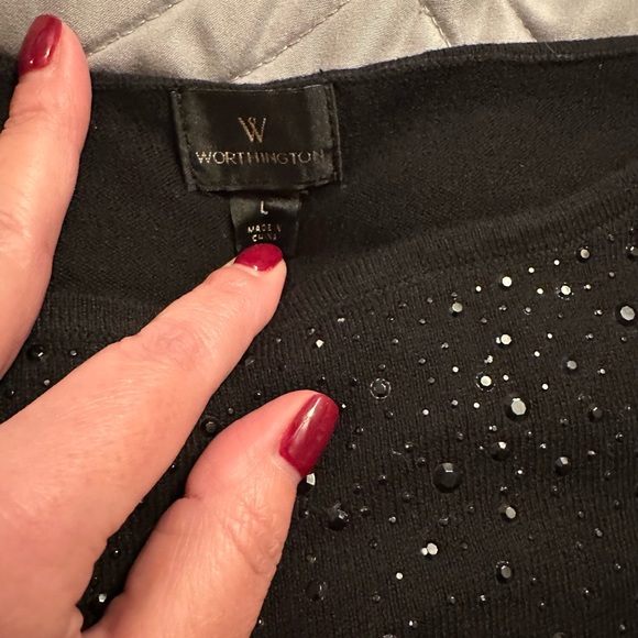Worthington Dressy Embellished Sweater NWOT - Picture 3 of 3